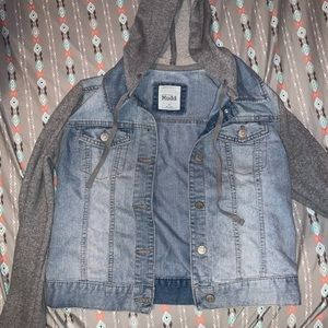 Mudd Sweatshirt Jean Jacket
